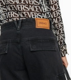Versace - Cargo high-rise straight jeans