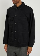 Vowels Patch Pocket Denim Jacket Black