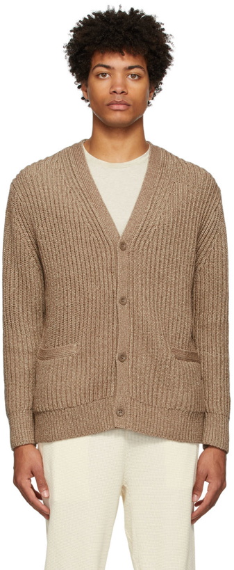 Photo: Theory Tan Knit Cardigan