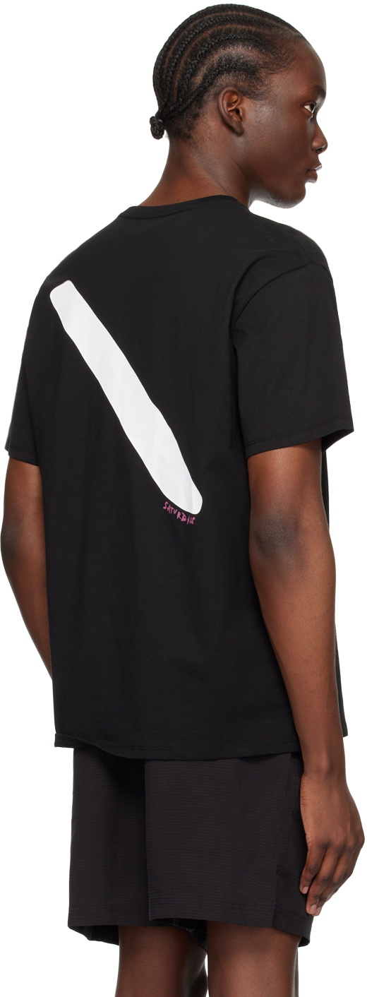 Saturdays NYC Black Brush Stroke Standard T-Shirt