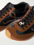 LOEWE - Ballet Runner 2.0 Leather-Trimmed Calf Hair Sneakers - Black