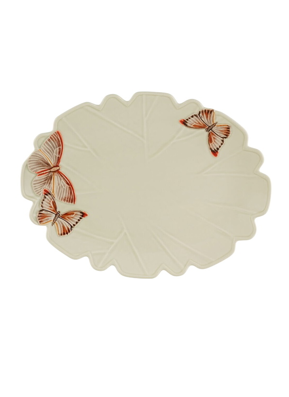 Photo: Bordallo Pinheiro Cloudy Butterflies Oval Platter