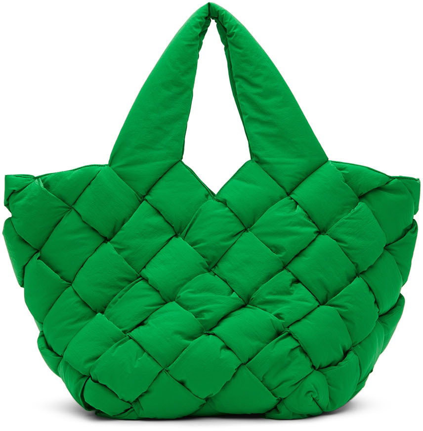 Bottega Veneta Green Large Cassette Tote Bottega Veneta
