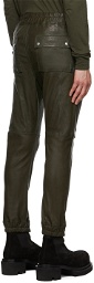 Rick Owens Green Bauhaus Leather Pants