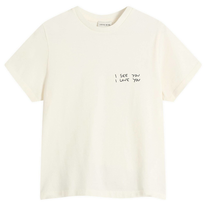 Photo: Anine Bing Women's Shelley T-Shirt in Washed Cream