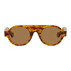 Loewe Tortoiseshell Round Aviator Sunglasses