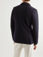 Lardini - Unstructured Double-Breasted Wool Blazer - Blue