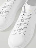 McQueen - Exaggerated-Sole Leather Sneakers - White
