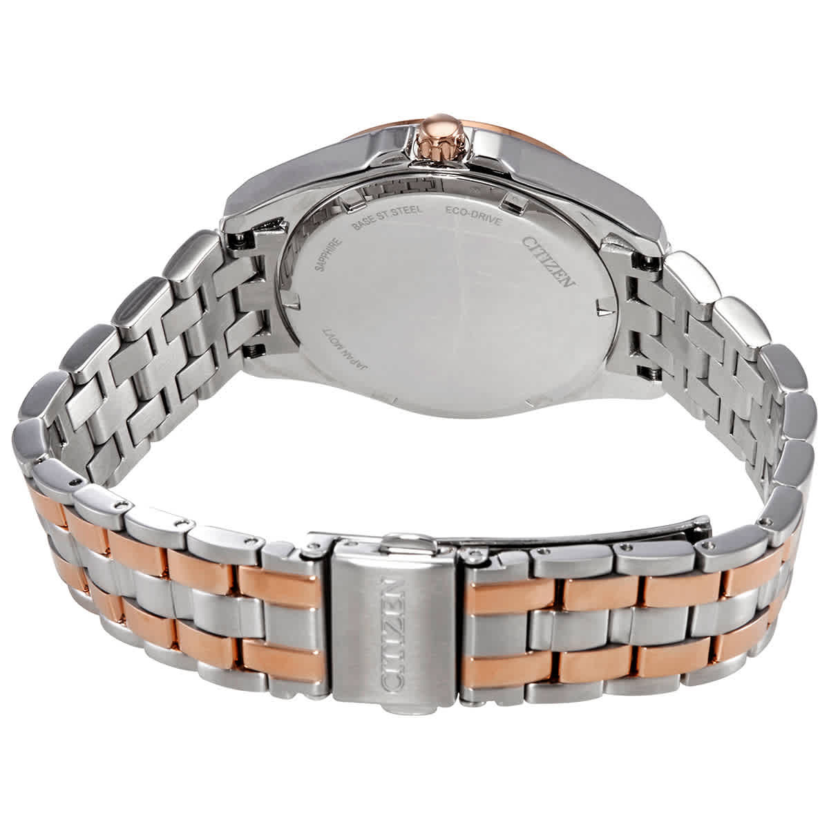 Citizen Eco-Drive Rose Dial Two-tone Ladies Watch EO1226-59X