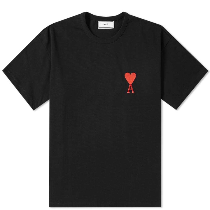 Photo: AMI Big Heart Oversize Tee Black