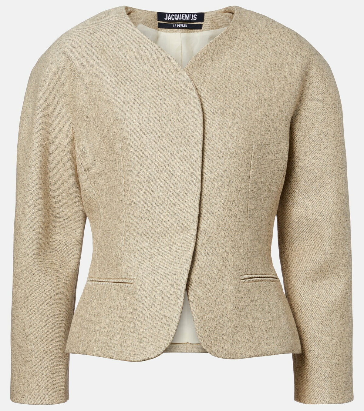 Jacquemus Ovalo cotton and linen jacket