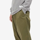 Universal Works Men's Pleated Track Pant in Light Olive