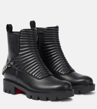 Christian Louboutin Maddic Max leather combat boots