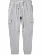 Brunello Cucinelli - Tapered Cotton-Jersey Cargo Sweatpants - Gray