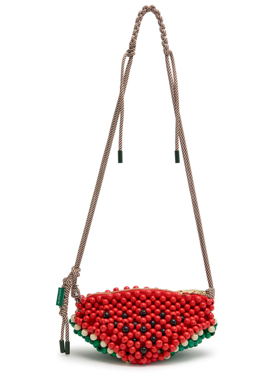 Alemais Watermelon Mini Bead Shoulder bag - Red - One Size