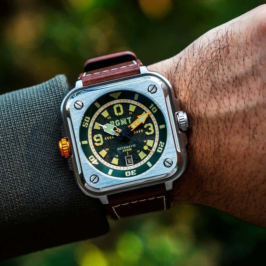 RGMT Pershing Automatic Green Dial Mens Watch RG-8066-02