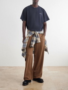 SECOND / LAYER - Printed Cotton-Jersey T-Shirt - Blue