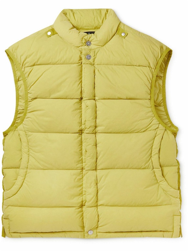 Photo: Stone Island Shadow Project - Webbing-Trimmed Quilted Shell Down Gilet - Yellow