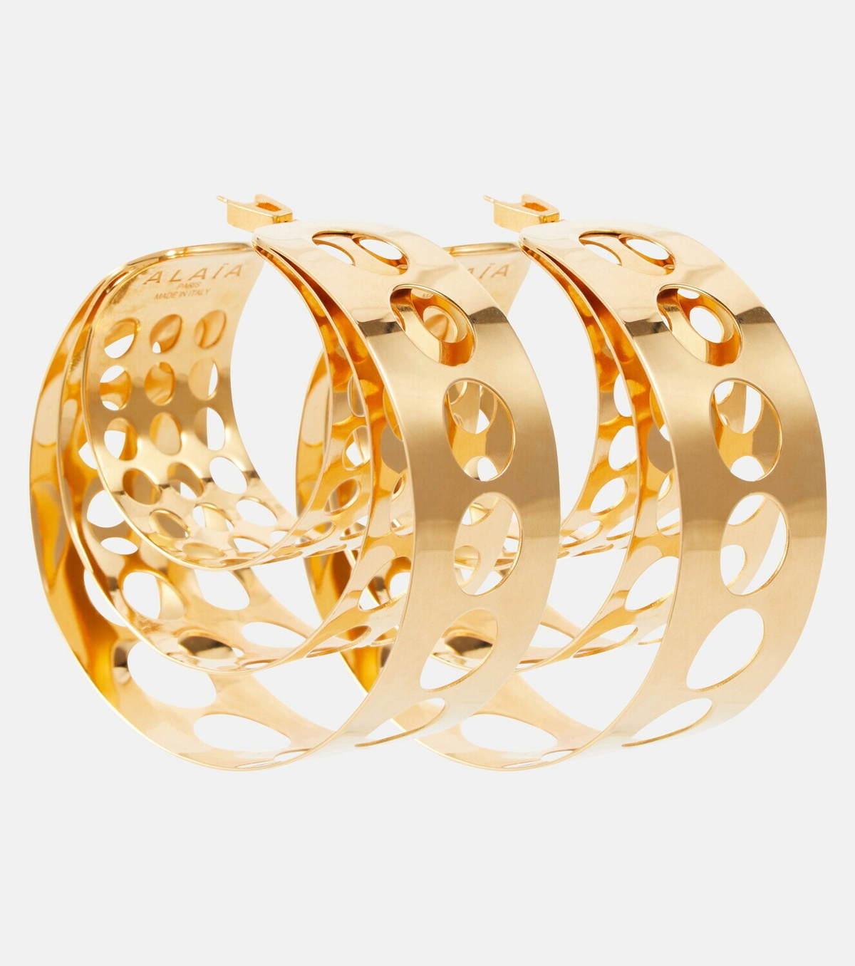 Alaïa Openwork hoop earrings ALAÏA