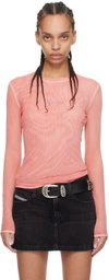 GUESS USA Pink Faded Long Sleeve T-Shirt