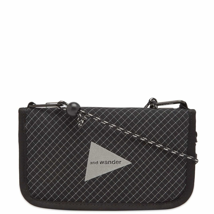 Photo: and wander Men's Reflective Ripstop Pouch in Black 