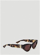 Angle Cat Eye Sunglasses in Brown