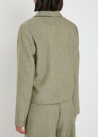 Skall Studio Blonde Pinstripe Wool Jacket Grey