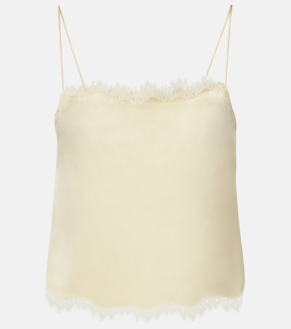 Dôen Loure lace-trimmed silk camisole