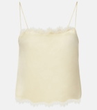 Dôen Loure lace-trimmed silk camisole