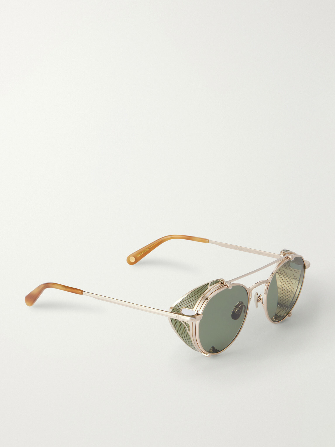 Garrett Leight California Optical - Ocampo Round-Frame Metal Sunglasses