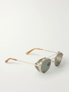 Garrett Leight California Optical - Ocampo Round-Frame Metal Sunglasses
