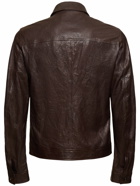 DOLCE & GABBANA Smooth Leather Zipped Jacket