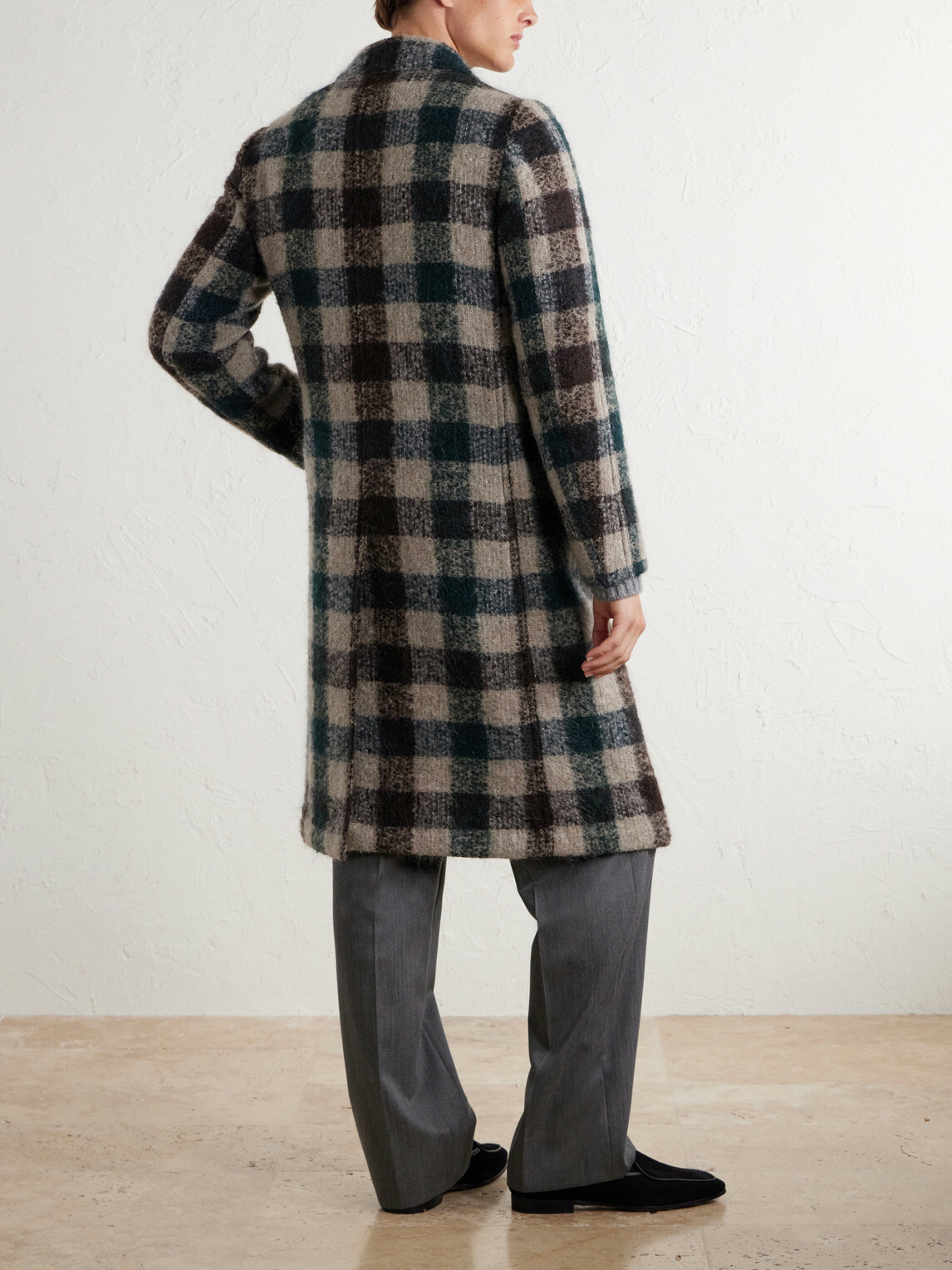 Massimo Alba - Mercury Checked Brushed Wool-Blend Bouclé Coat - Multi