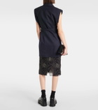 Prada Pinstripe oversized virgin wool vest