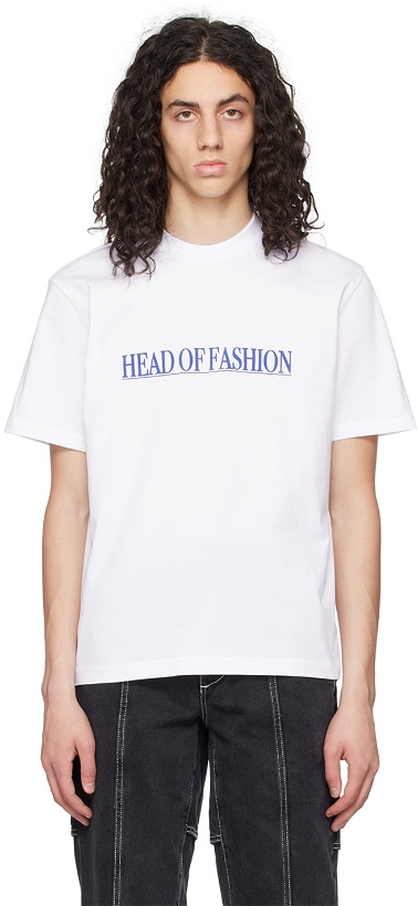 Photo: SUNNEI White 'Head Of Fashion' T-Shirt