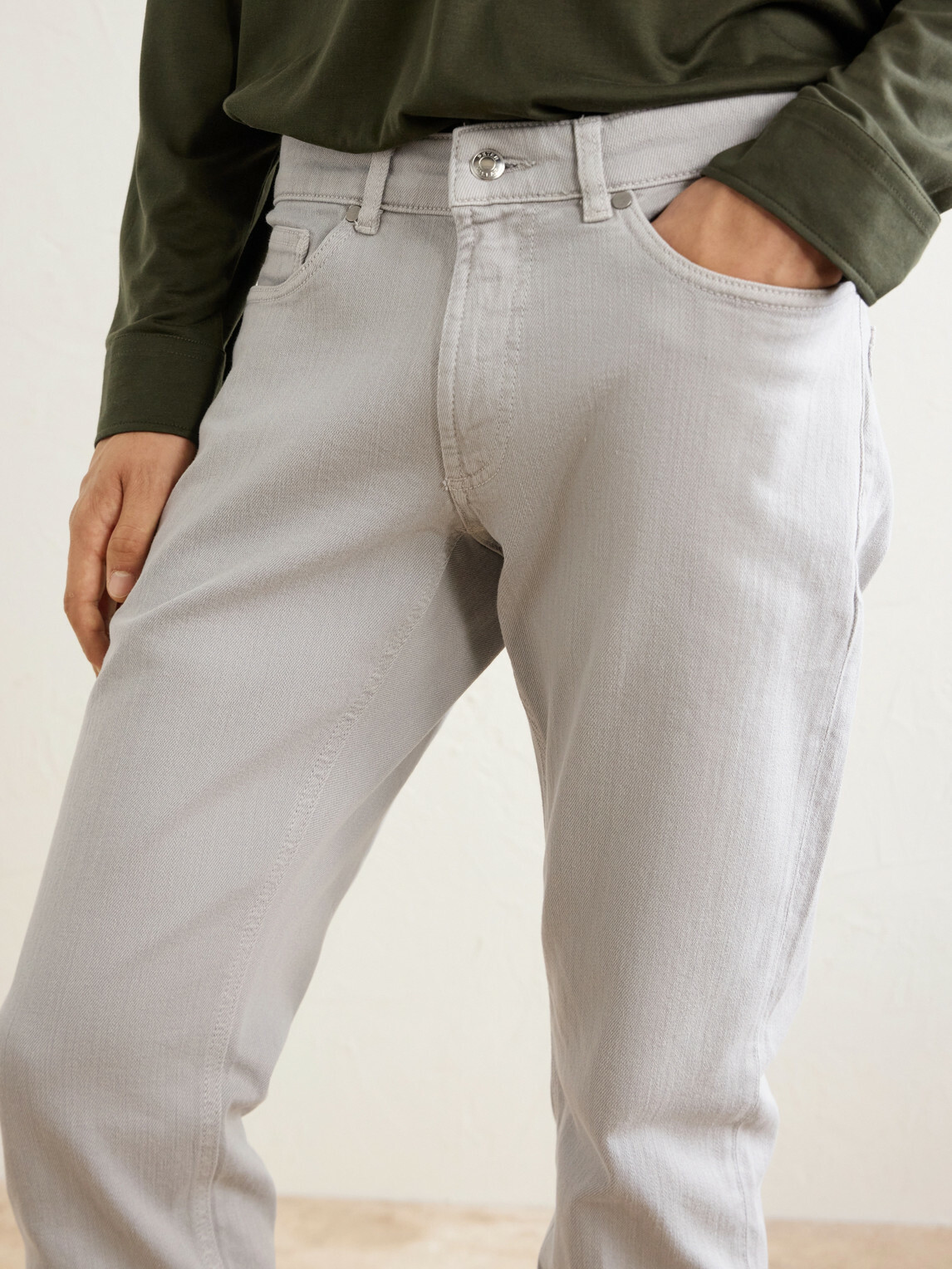 Peter Millar - Fairfield Straight-Leg Garment-Dyed Jeans - Gray