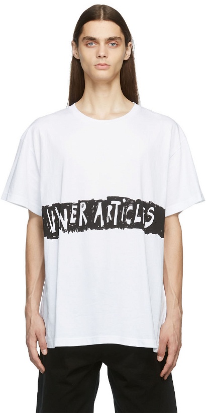 Photo: Vyner Articles White Scribble Print T-Shirt