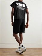 Y,IWO - Hardwear Cropped Logo-Print Cotton-Jersey T-Shirt - Black