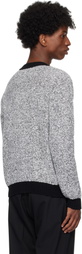 Ernest W. Baker Black & White Boucle Cardigan