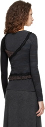 Balenciaga Gray Layered Top
