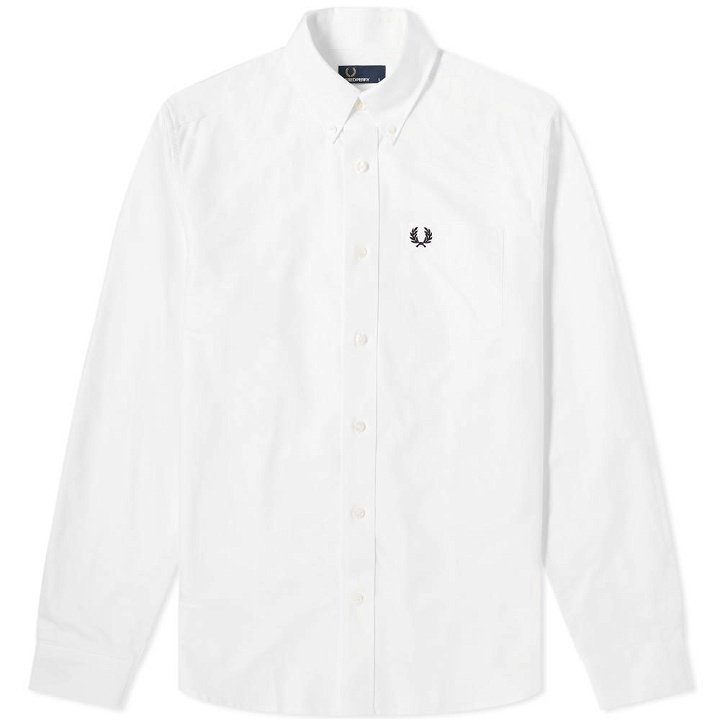 Photo: Fred Perry Authentic Button Down Oxford Shirt White
