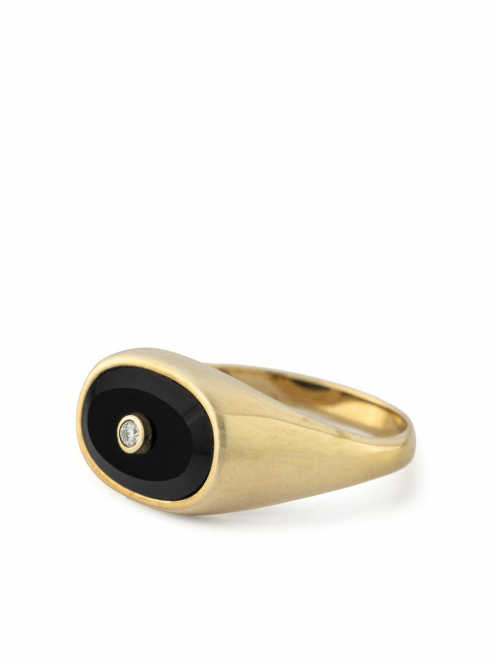 Pascale Monvoisin Gold Onyx And Diamond Ring