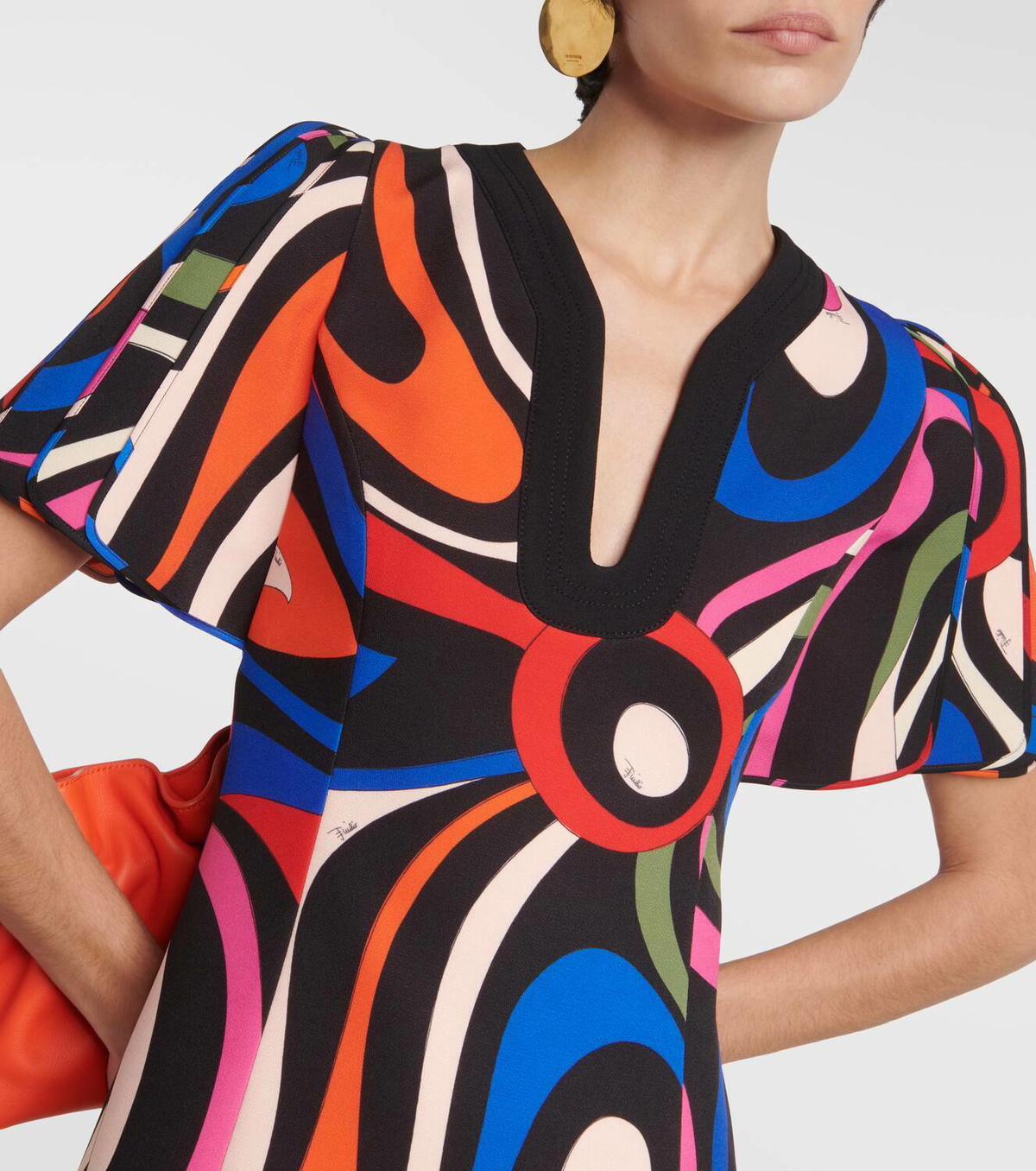 EMILIO PUCCI ブルーミニマムミニワンピース｜ハイブランドの