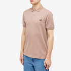 Fred Perry Men's Plain Polo Shirt in Dark Pink