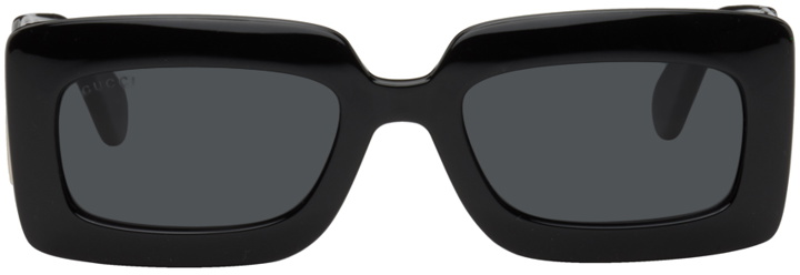 Photo: Gucci Black Rectangular Sunglasses