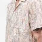 Beams Plus Men's Beach Vacation Shirt in Off White