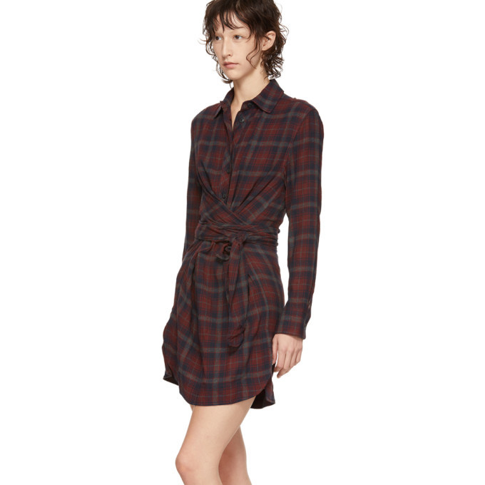 rag and bone red dress Rag & Bone Lace-Trimmed Silk Slip Dress in Red