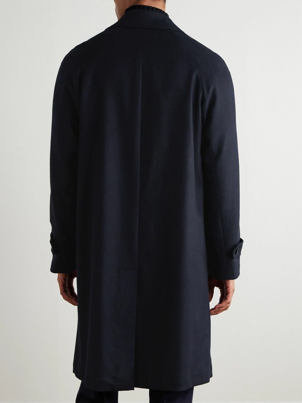 De Petrillo - Ruffo Wool and Cashmere-Blend Coat - Blue