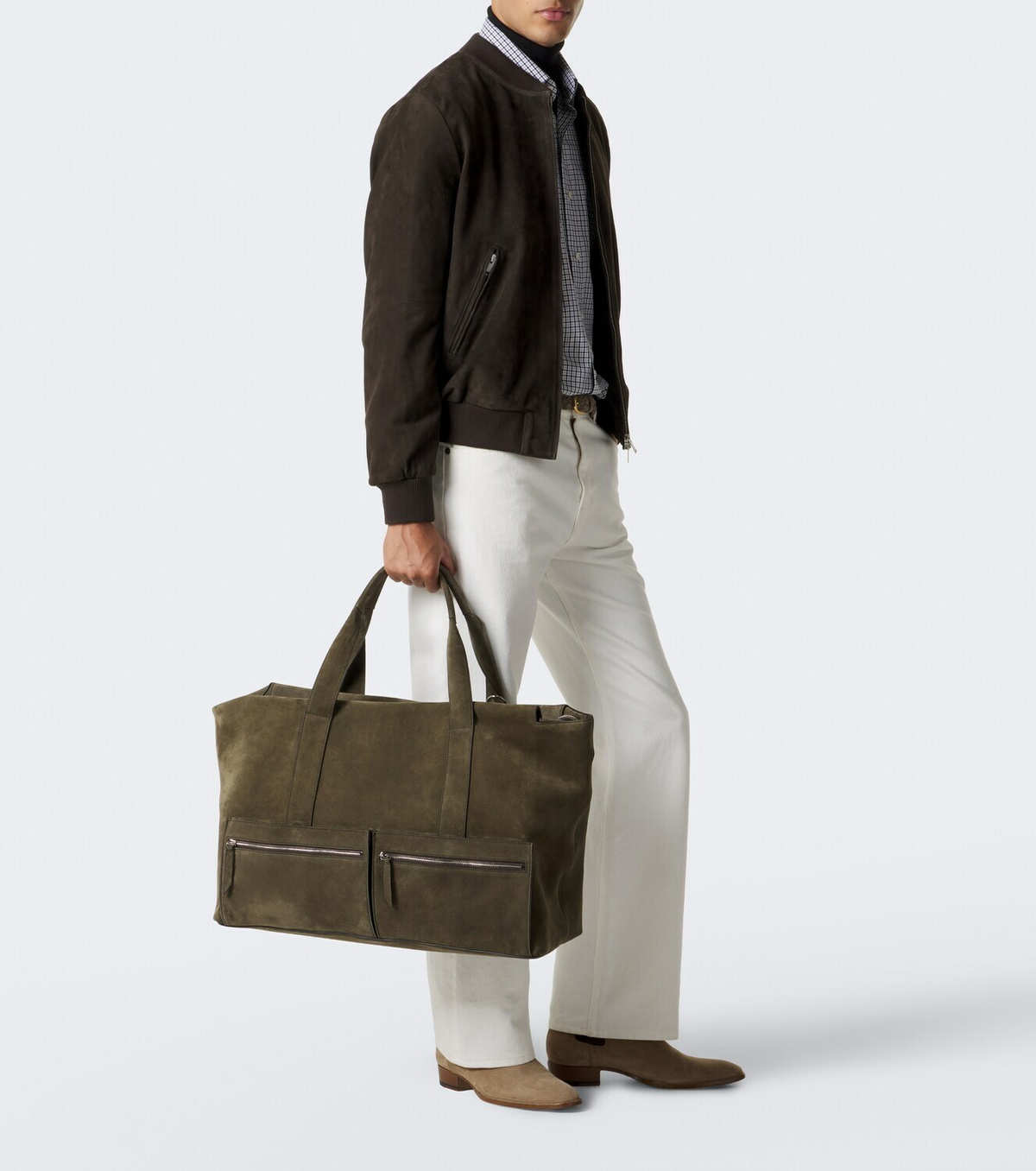 Métier Racer 53 suede duffel bag