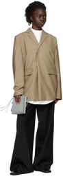 Bianca Saunders Khaki Pull Over Suit Blazer